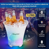 PARLANTE HIELERA CON BLUETOOTH Y LUCES LED